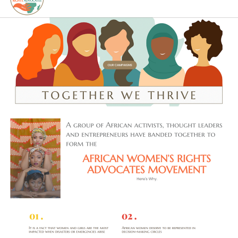 موقع منظمة دعاة حقوق المرأة الأفريقية
